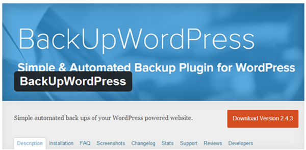 Плагин BackUp WordPress